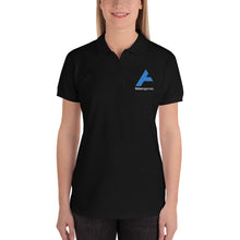 Load image into Gallery viewer, Fisher Agencies Embroidered Women's Polo Shirt (Black)