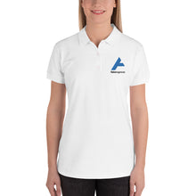 Load image into Gallery viewer, Fisher Agencies Embroidered Women's Polo Shirt (White)