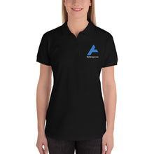 Load image into Gallery viewer, Fisher Agencies Embroidered Women&#39;s Polo Shirt (Black)
