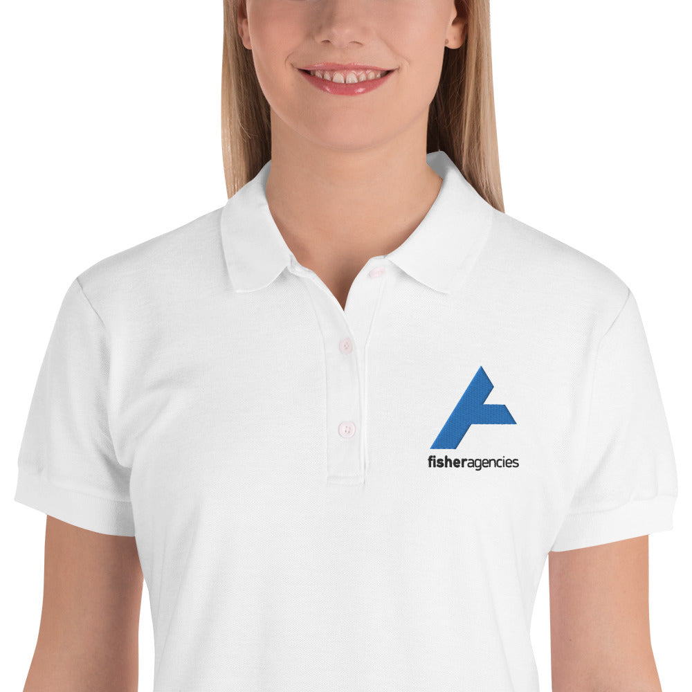 Fisher Agencies Embroidered Women's Polo Shirt (White)