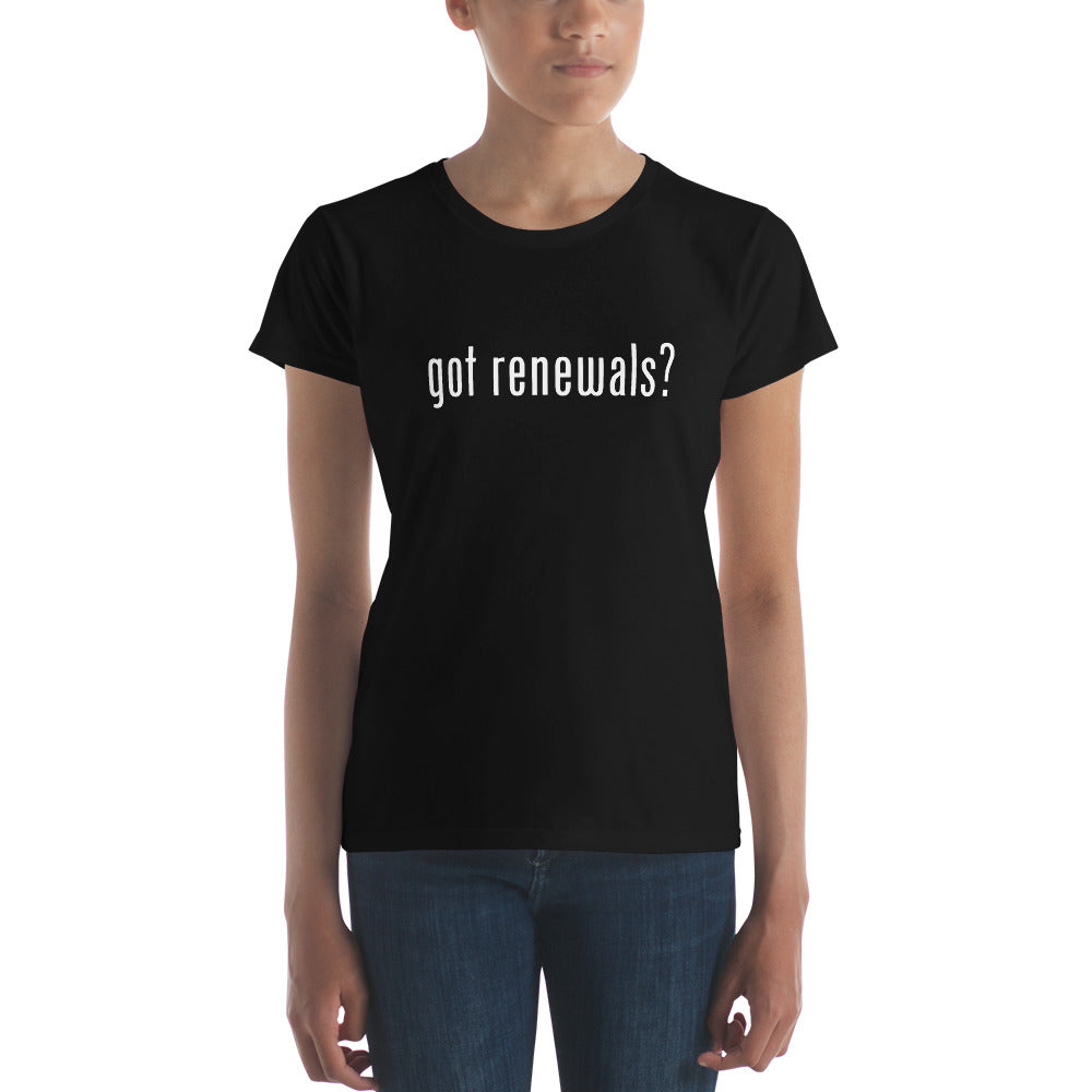 Got Renewals? Women's short sleeve t-shirt